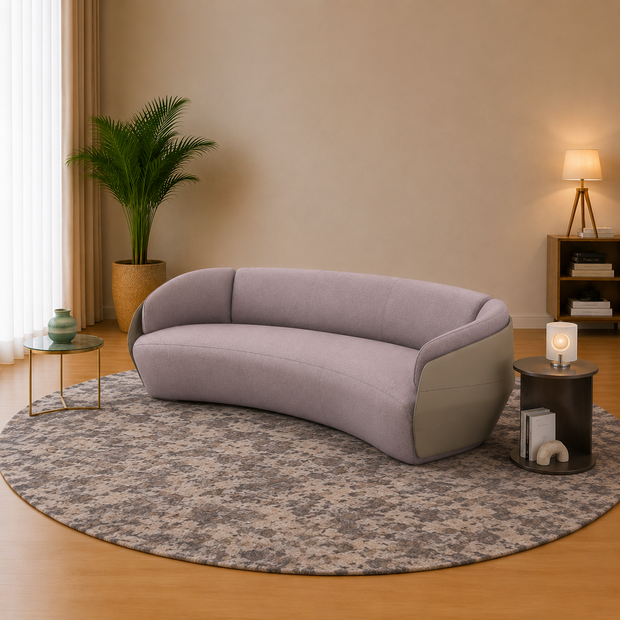 Elvara Curved Sofa
