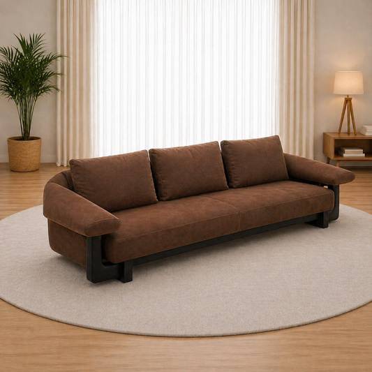 Bravon Leatherette Sofa