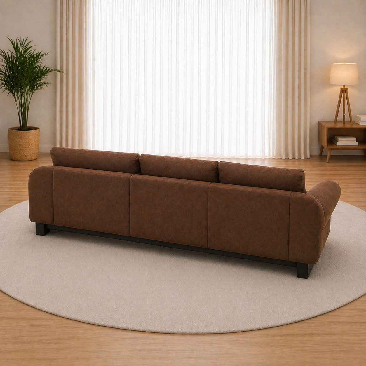Bravon Leatherette Sofa