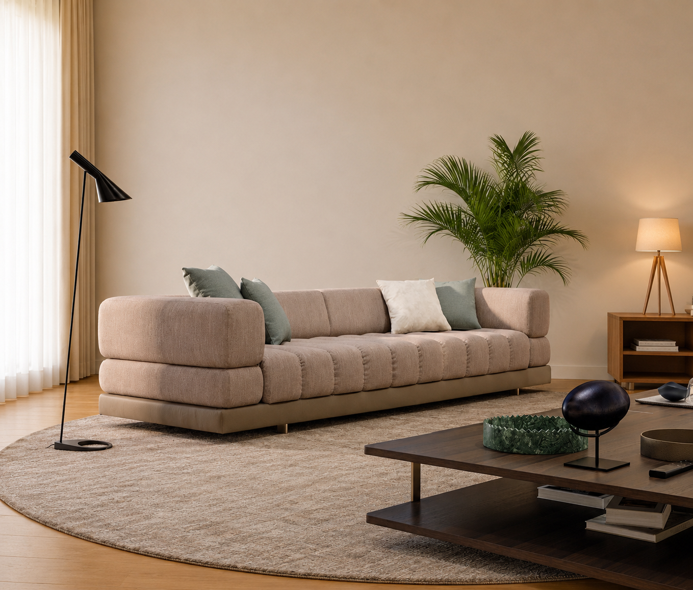 Velmora Plush Sofa