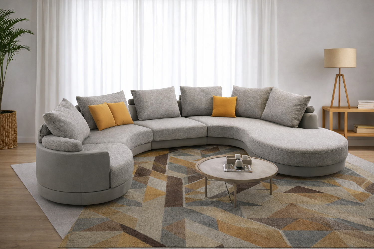 Curved sofa