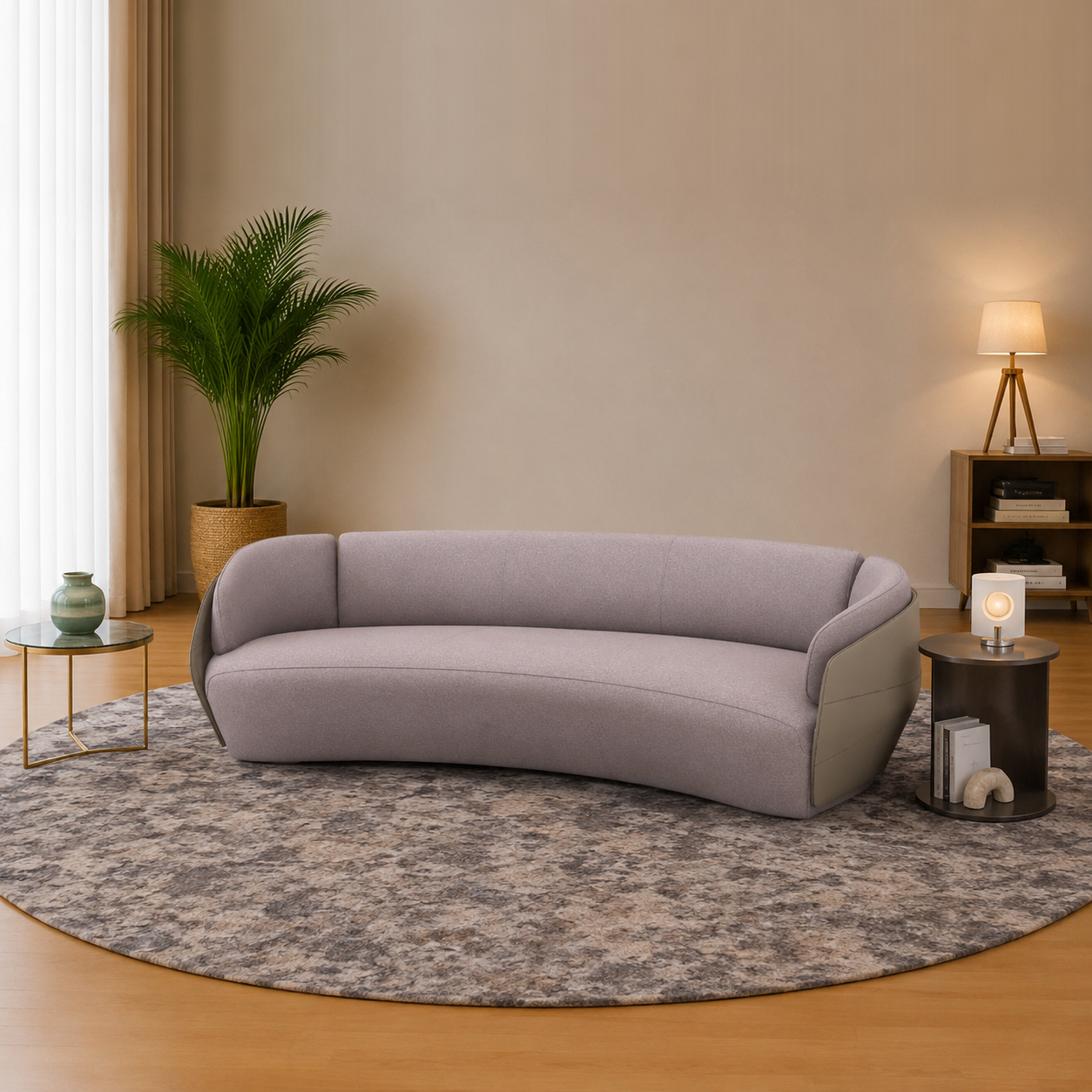 Elvara Curved Sofa