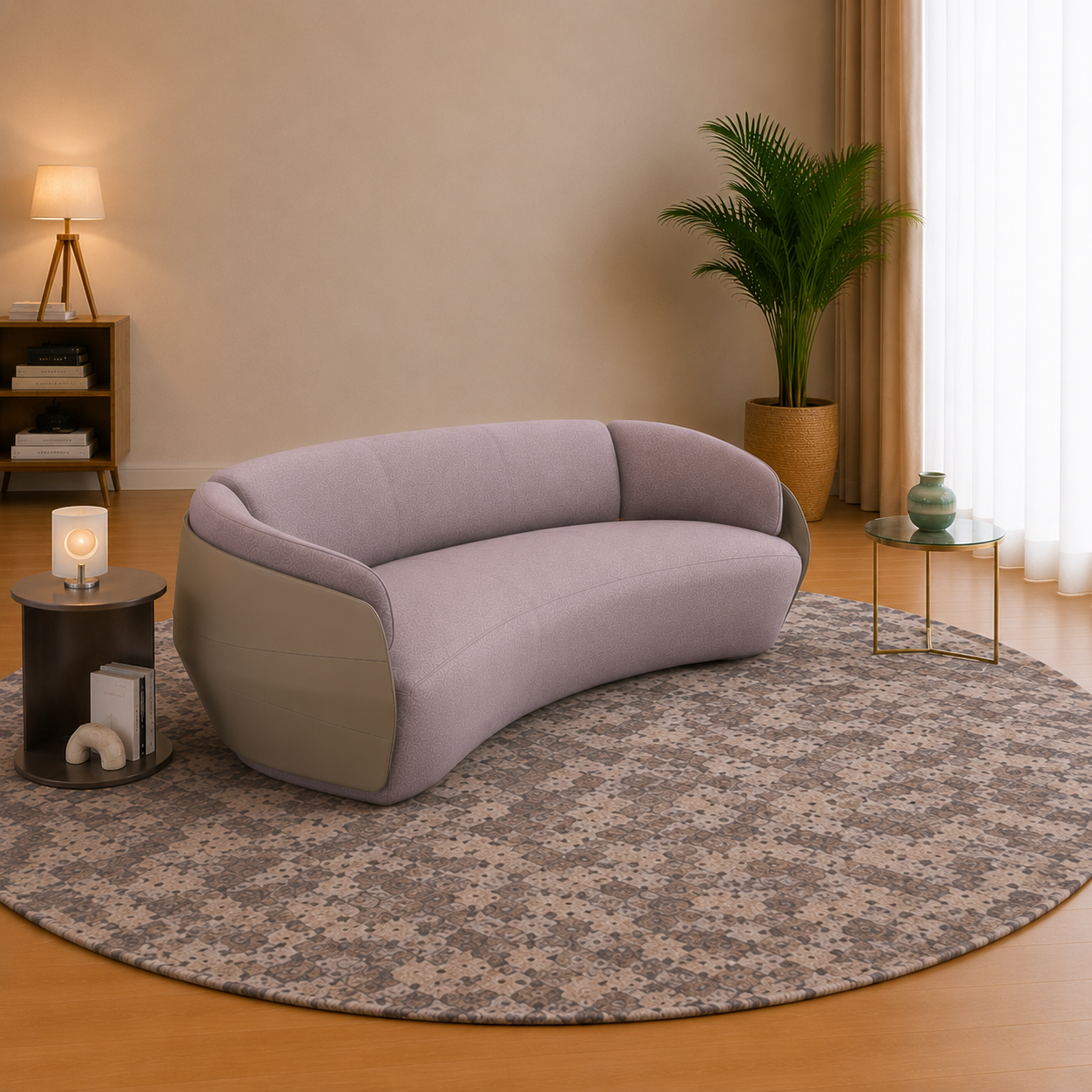 Elvara Curved Sofa
