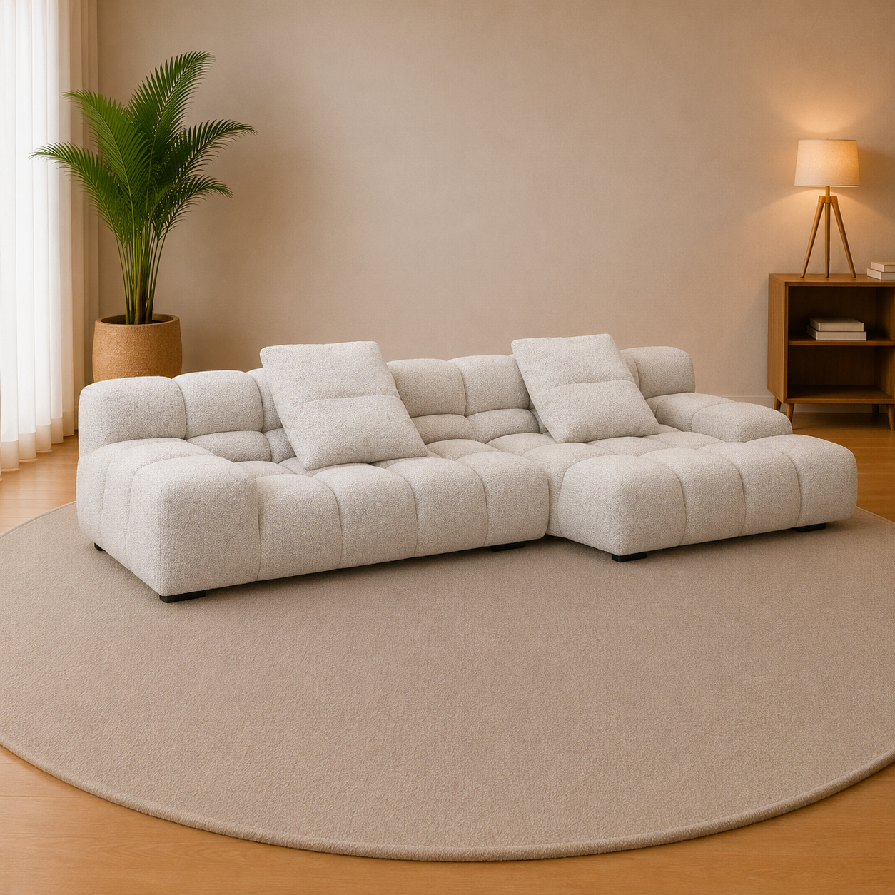 Lunaro Tufted Modular Sofa
