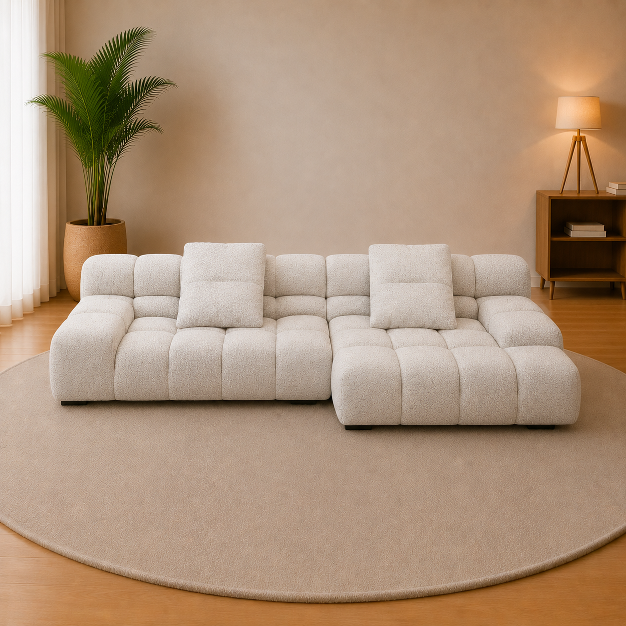 Lunaro Tufted Modular Sofa
