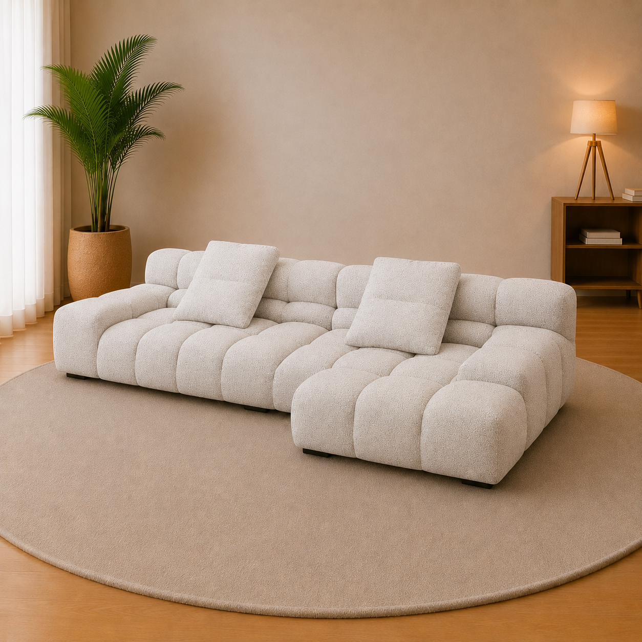 Lunaro Tufted Modular Sofa