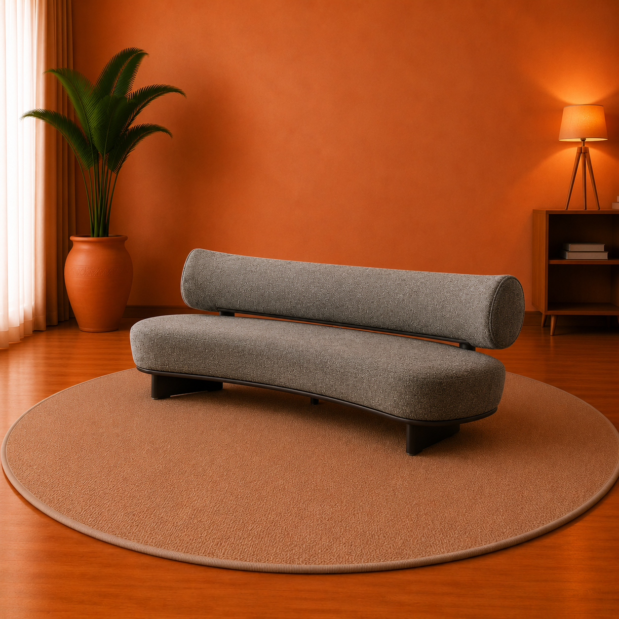 CurveLine Contemporary Sofa