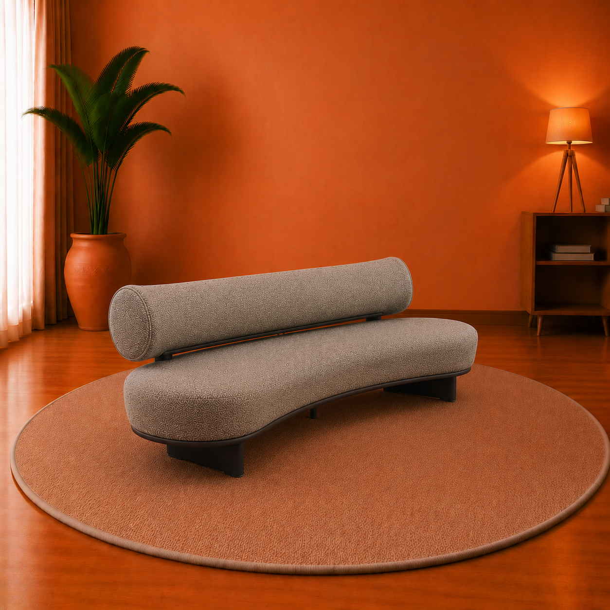 CurveLine Contemporary Sofa