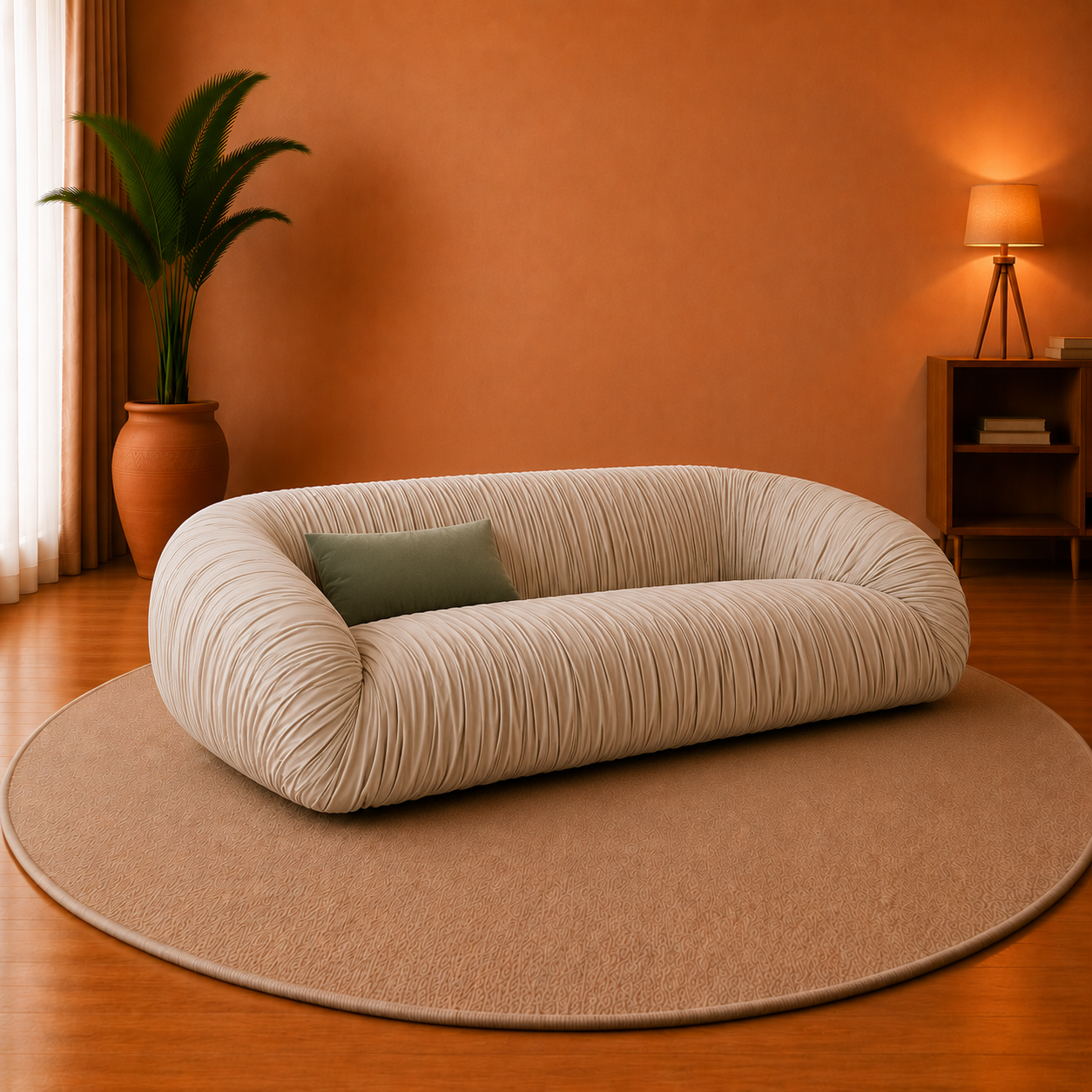 Aurora Pleated Sofa