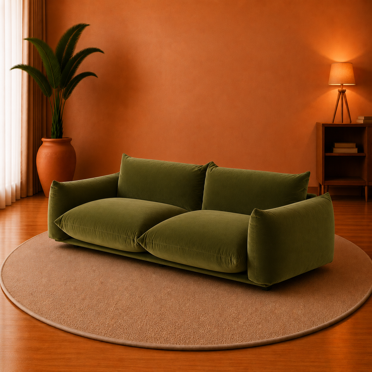 Verdant Cloud Sofa
