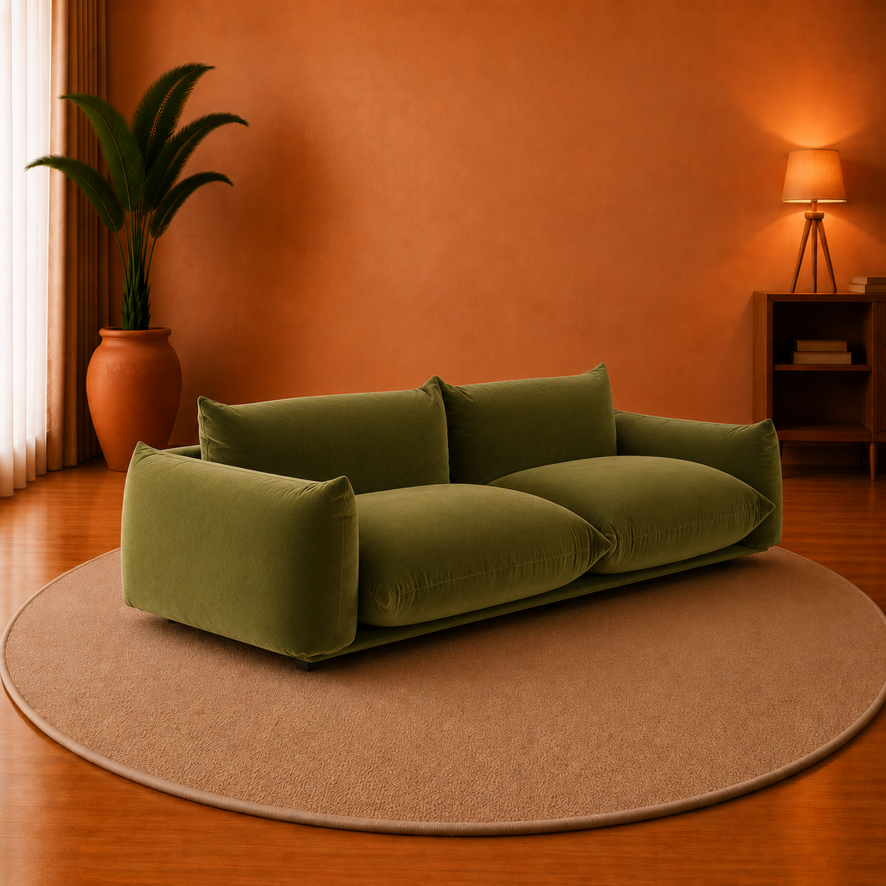 Verdant Cloud Sofa