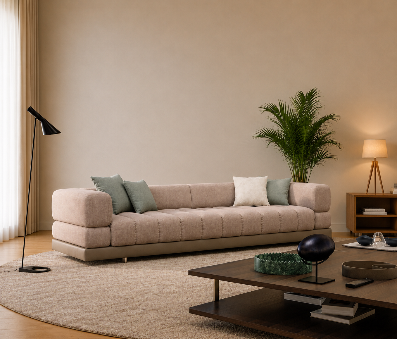 Velmora Plush Sofa